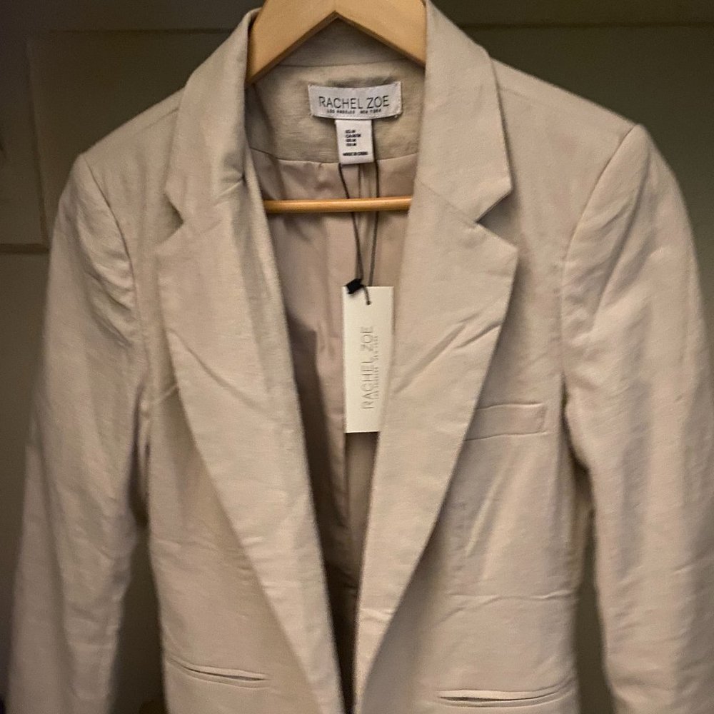 Rachel Zoe Linen Blazer, Med